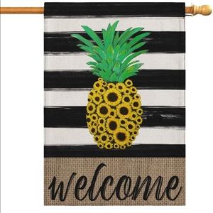 Summer Garden Sunflower Pineapple Flag